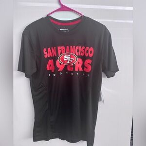 San Francisco 49ers NFL Team Apparel Black T-Shirt Size S NWT